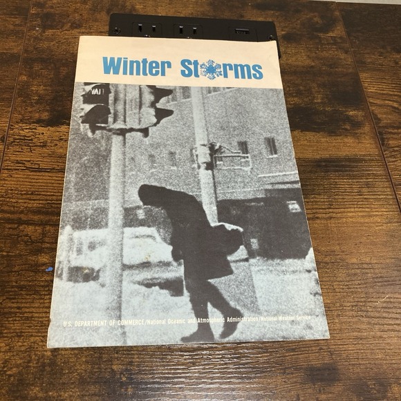 Winter‎ Storm Safety Rules Vtg 1975 NOAA USDOC NOAA NWS Book Booklet